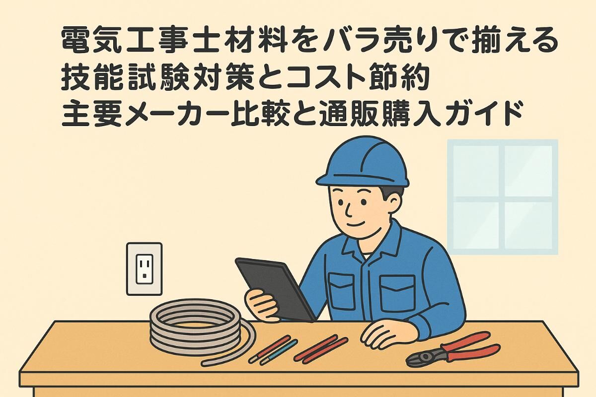 電気工事士材料をバラ売りで揃える技能試験対策とコスト節約｜主要 